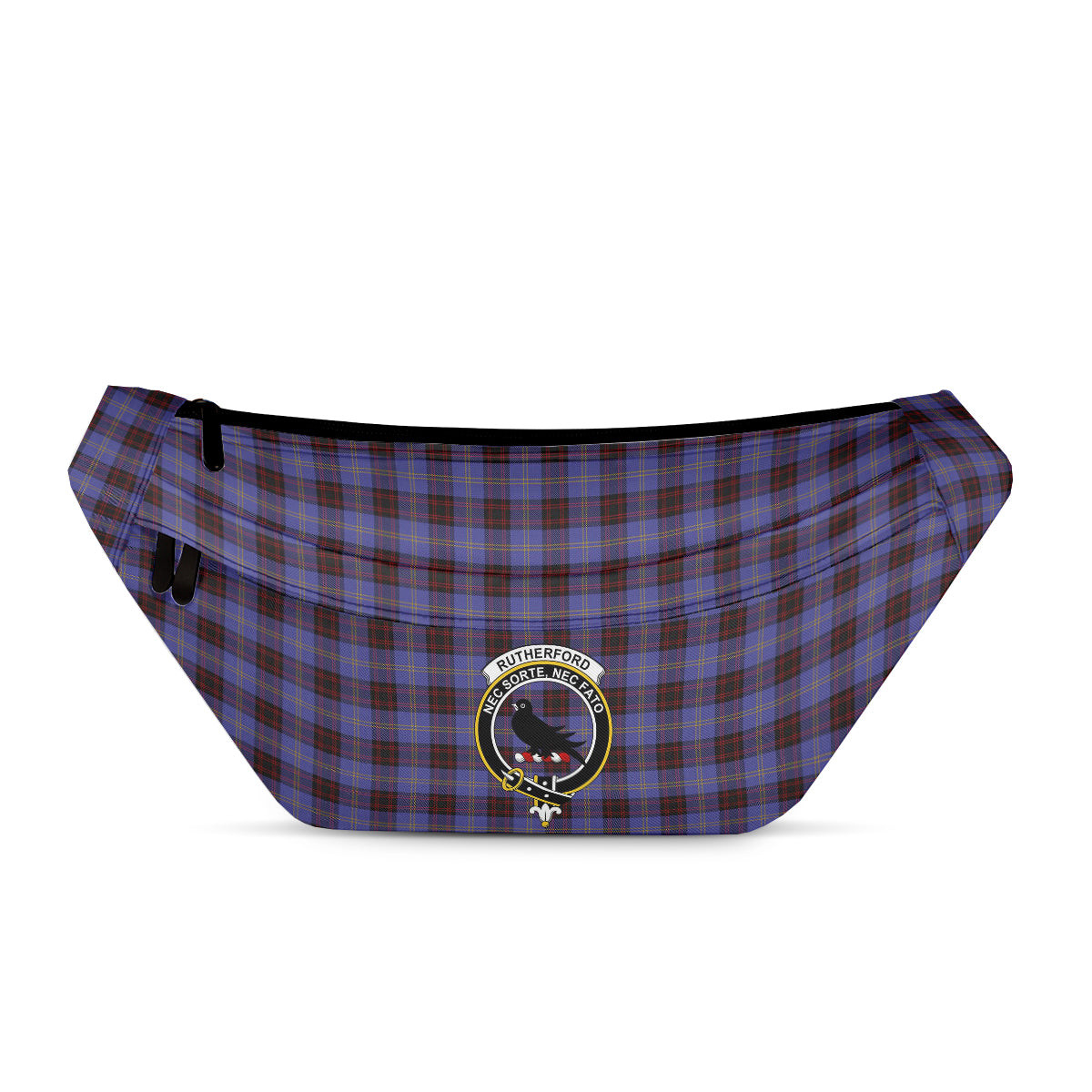 ScotsTee Shop Scottish Rutherford Clan Crest Tartan Fanny Pack Plaid Waist Bag