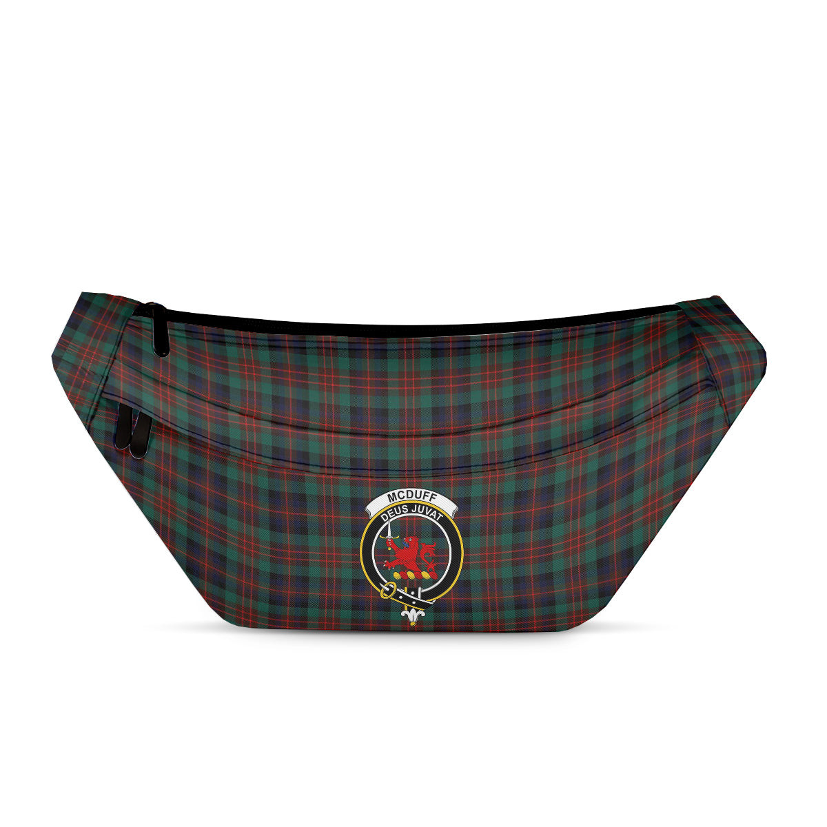 ScotsTee Shop Scottish McDuff Hunting Modern Clan Crest Tartan Fanny Pack Plaid Waist Bag