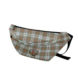 ScotsTee Shop Scottish MacBain Dress Ancient Clan Crest Tartan Fanny Pack Plaid Waist Bag