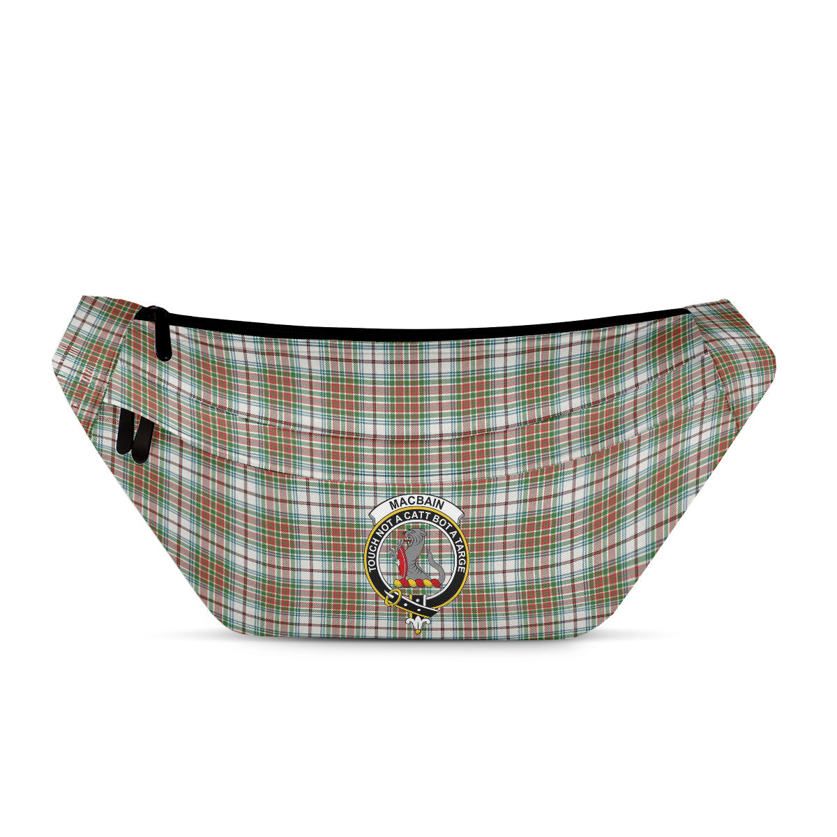 ScotsTee Shop Scottish MacBain Dress Ancient Clan Crest Tartan Fanny Pack Plaid Waist Bag