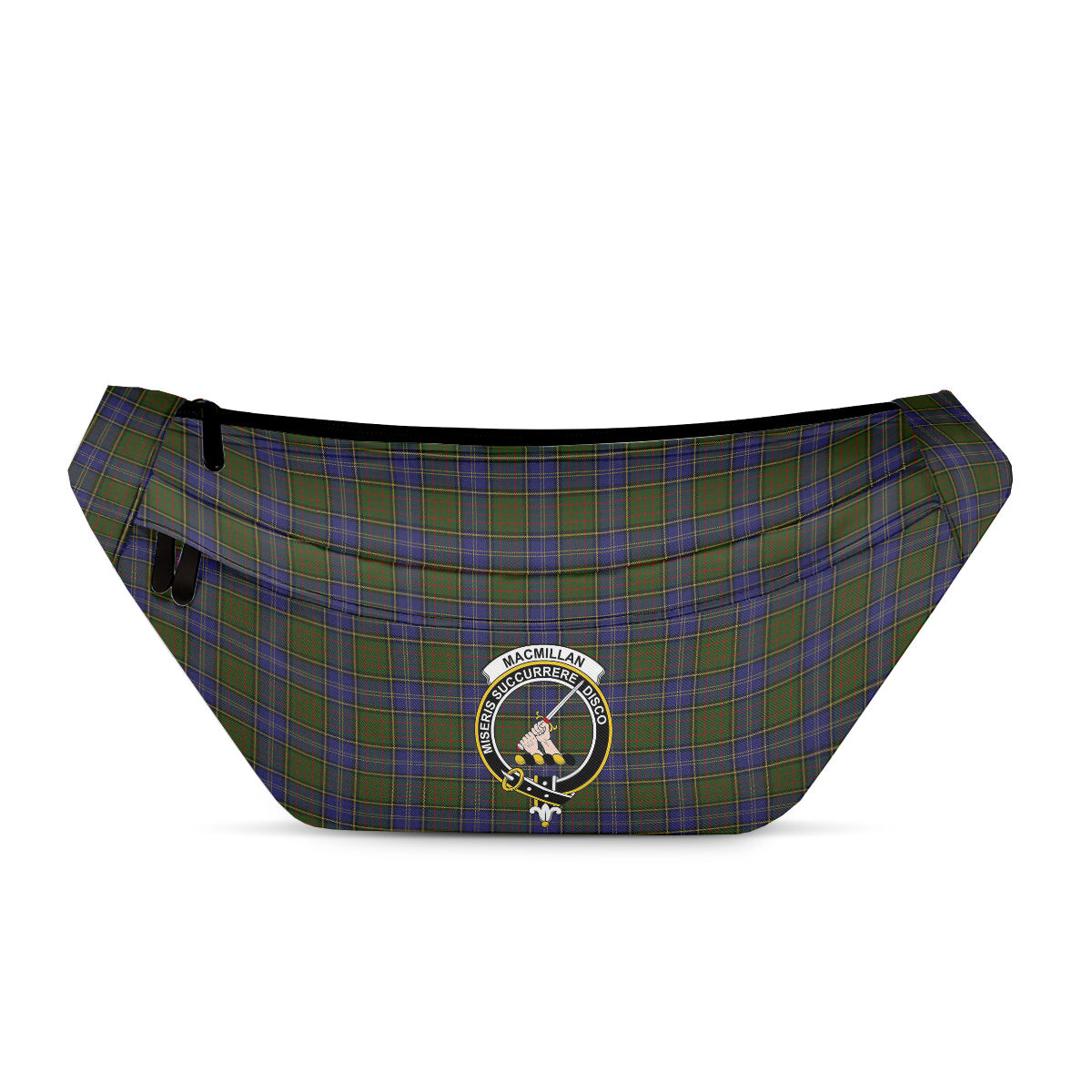 ScotsTee Shop Scottish MacMillan Hunting Modern Clan Crest Tartan Fanny Pack Plaid Waist Bag