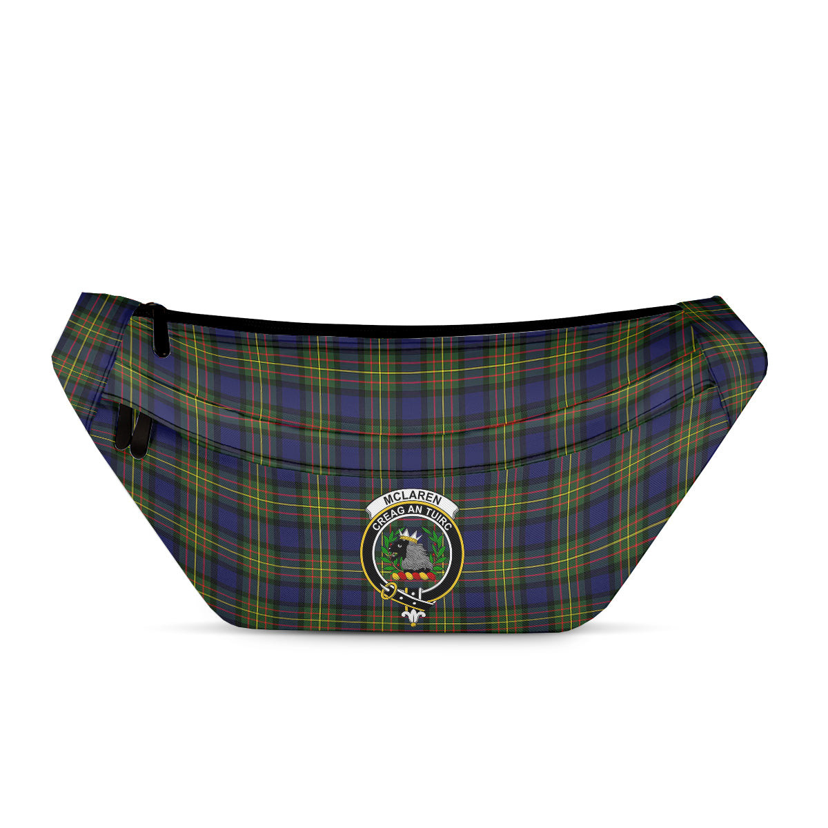 ScotsTee Shop Scottish McLaren Modern Clan Crest Tartan Fanny Pack Plaid Waist Bag