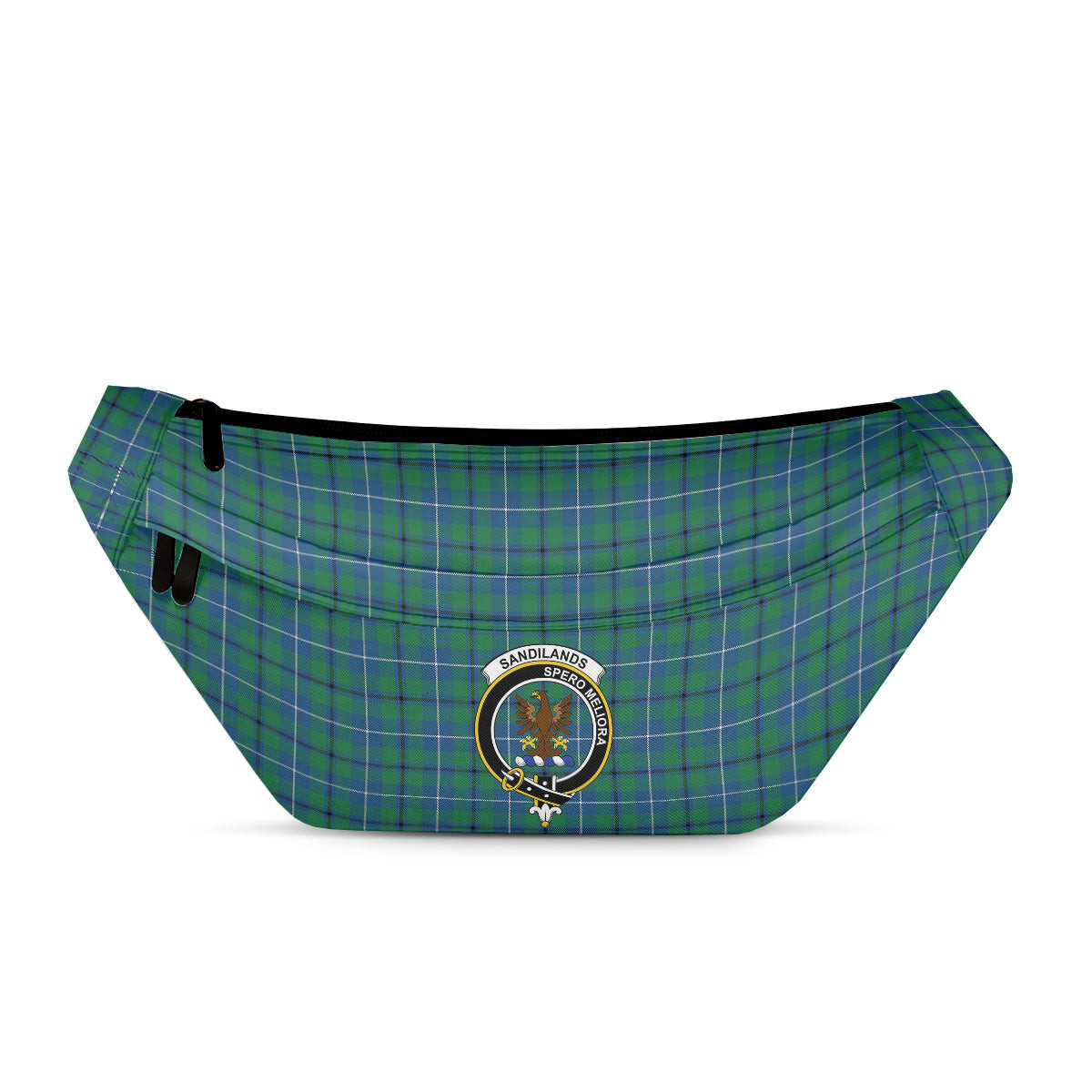 ScotsTee Shop Scottish Sandilands Ancient Clan Crest Tartan Fanny Pack Plaid Waist Bag