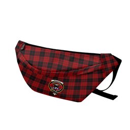 ScotsTee Shop Scottish MacLeod Black and Red Clan Crest Tartan Fanny Pack Plaid Waist Bag