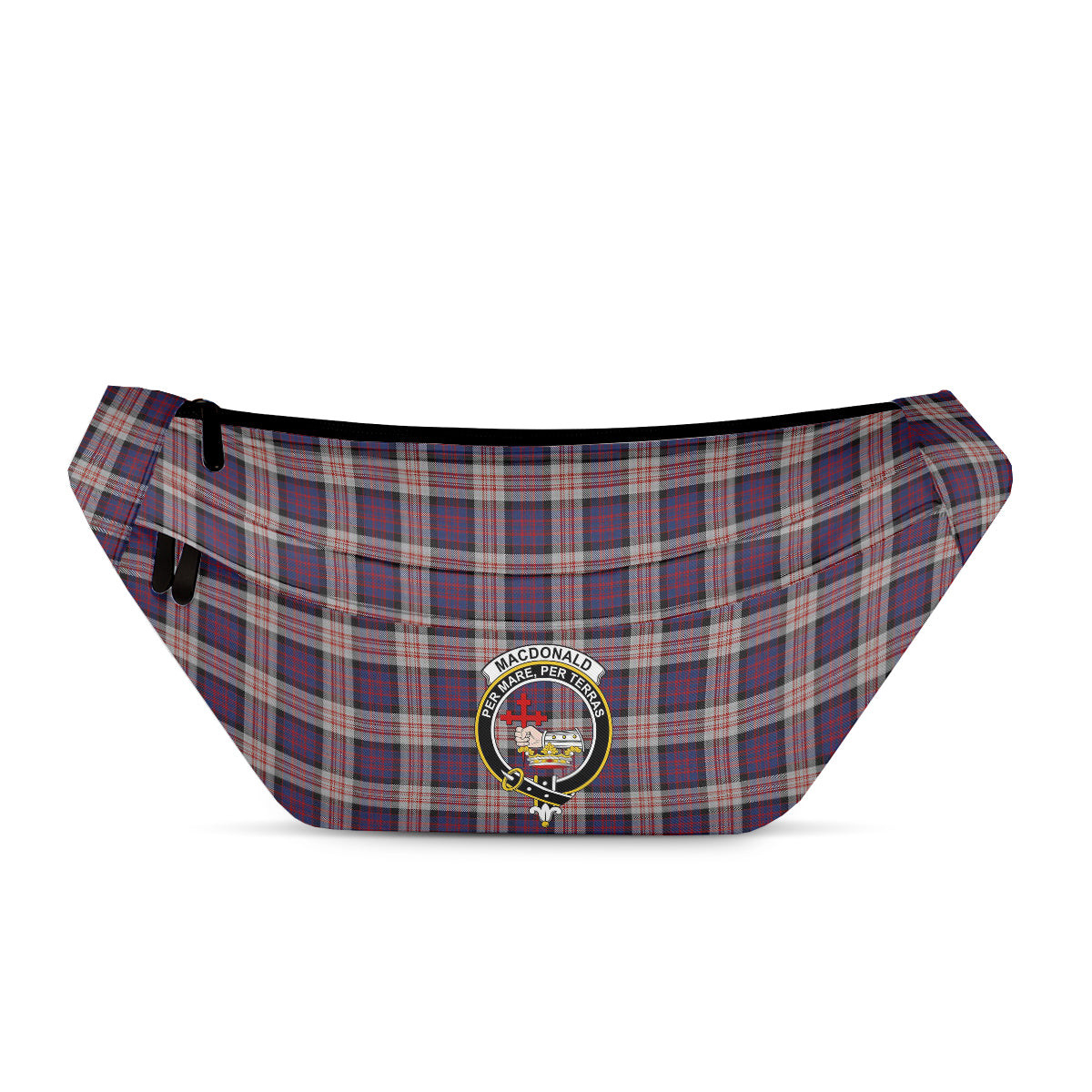 ScotsTee Shop Scottish MacDonald Pattern of Plaids Clan Crest Tartan Fanny Pack Plaid Waist Bag