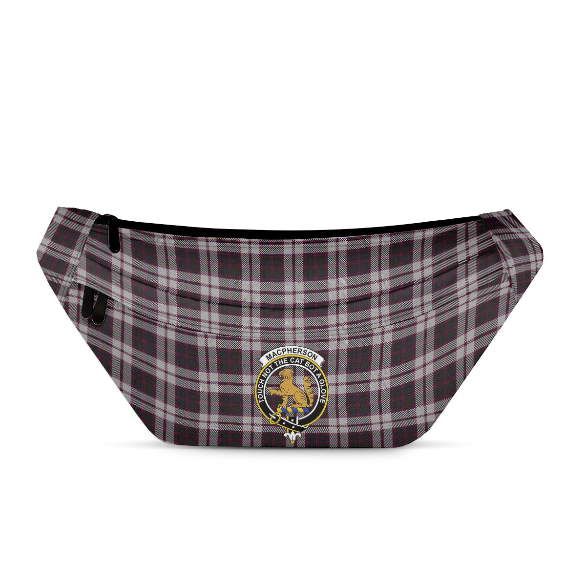 ScotsTee Shop Scottish MacPherson of Pitmain Clan Crest Tartan Fanny Pack Plaid Waist Bag