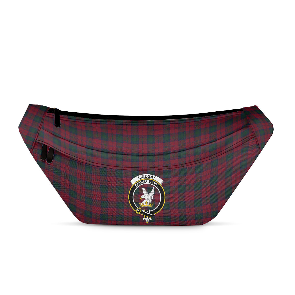 ScotsTee Shop Scottish Lindsay Clan Crest Tartan Fanny Pack Plaid Waist Bag