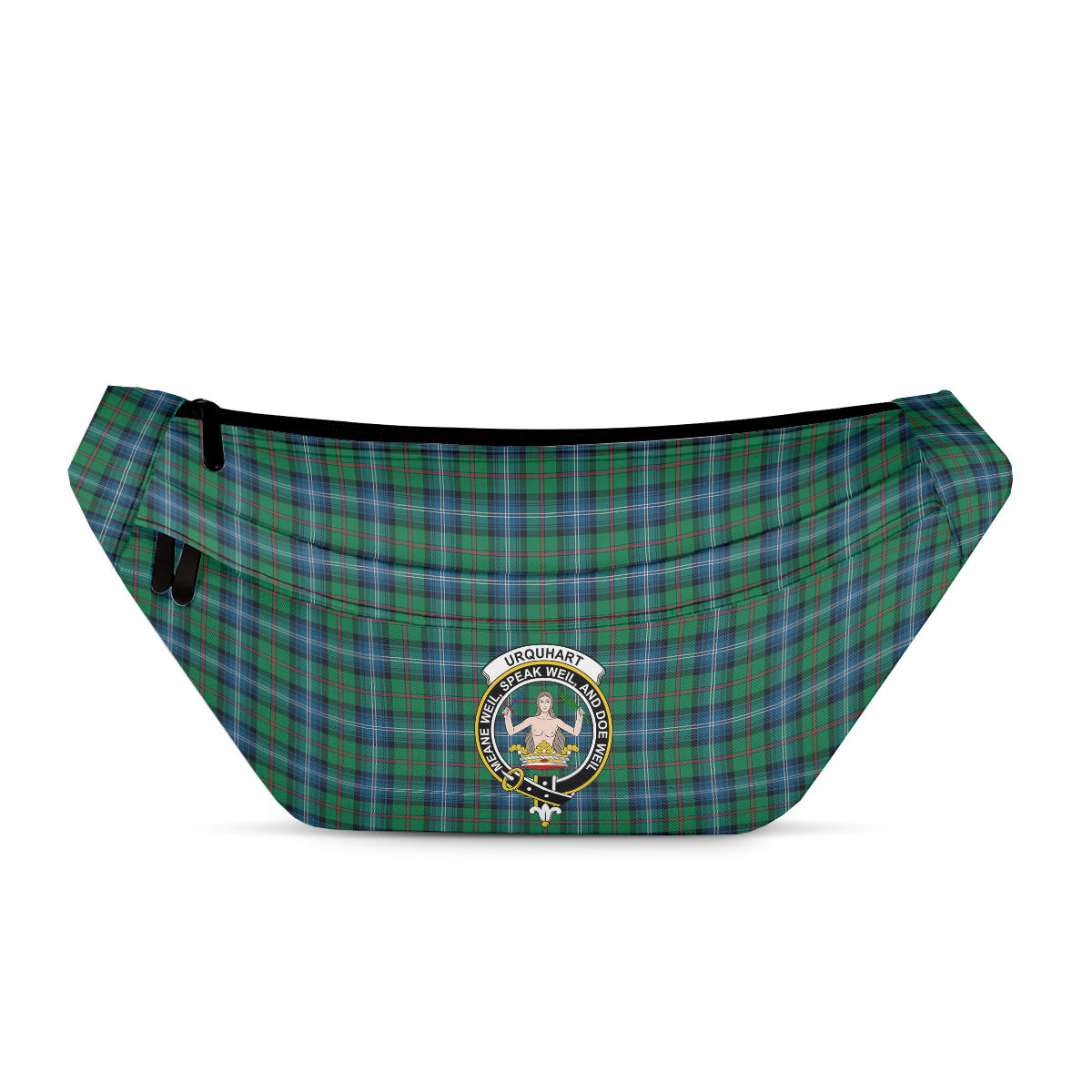 ScotsTee Shop Scottish Urquhart Ancient Clan Crest Tartan Fanny Pack Plaid Waist Bag