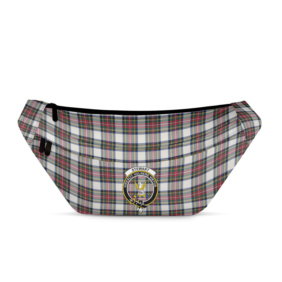 ScotsTee Shop Scottish Stewart Dress Modern Clan Crest Tartan Fanny Pack Plaid Waist Bag