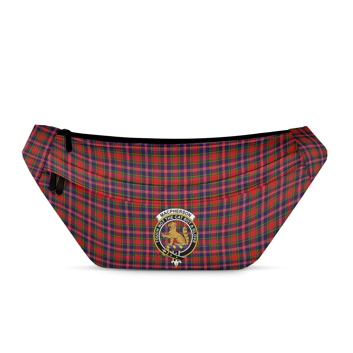 ScotsTee Shop Scottish MacPherson Modern Clan Crest Tartan Fanny Pack Plaid Waist Bag