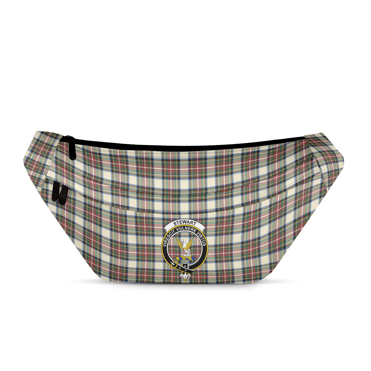 ScotsTee Shop Scottish Stewart Dress Modern SC Clan Crest Tartan Fanny Pack Plaid Waist Bag