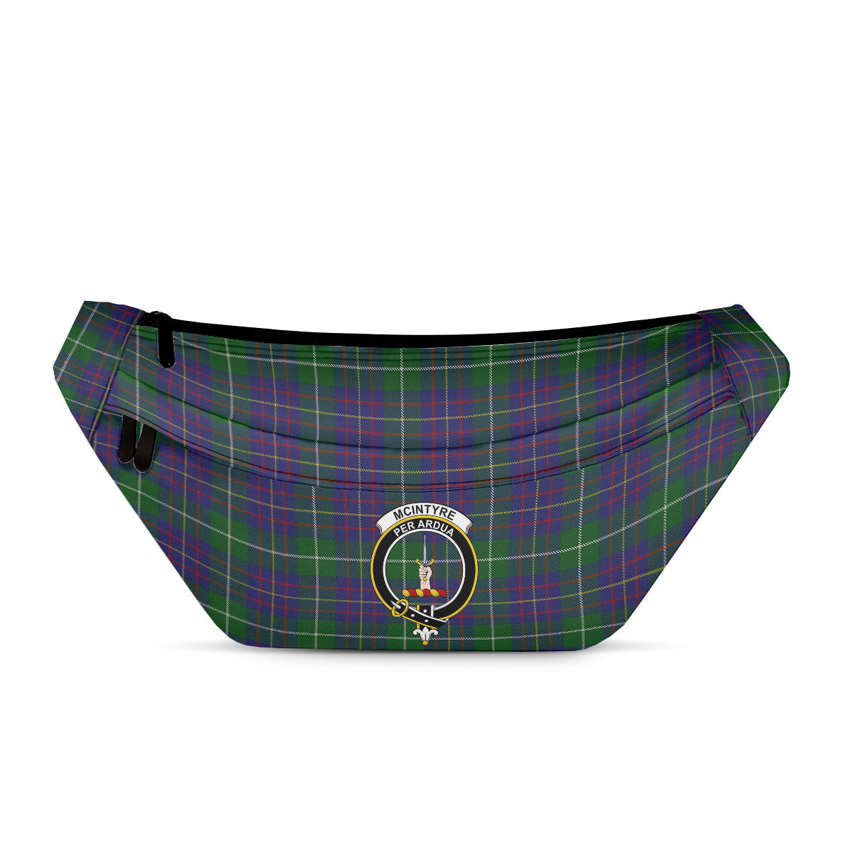 ScotsTee Shop Scottish McIntyre Inglis Clan Crest Tartan Fanny Pack Plaid Waist Bag