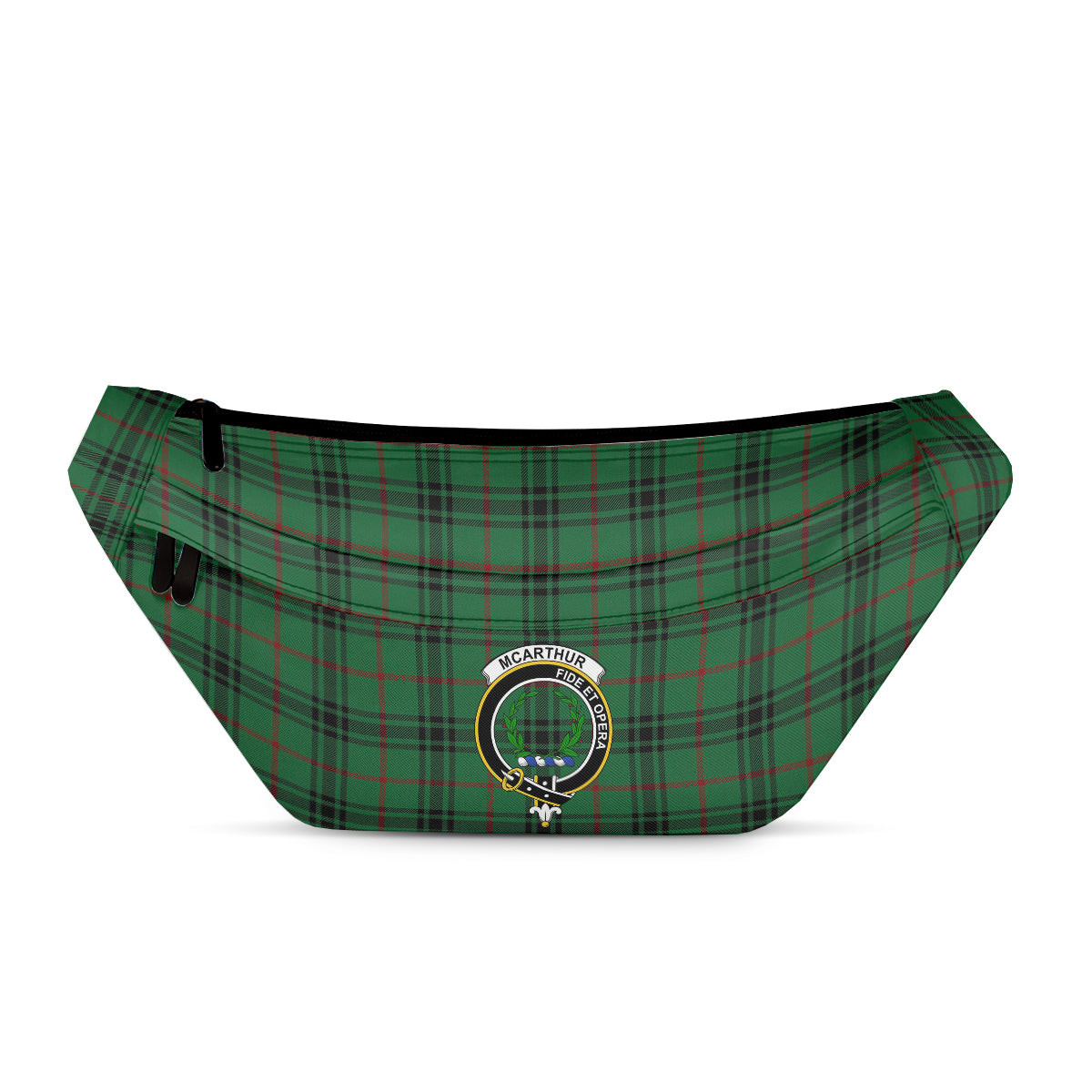 ScotsTee Shop Scottish McArthur-Fox Ancient Clan Crest Tartan Fanny Pack Plaid Waist Bag