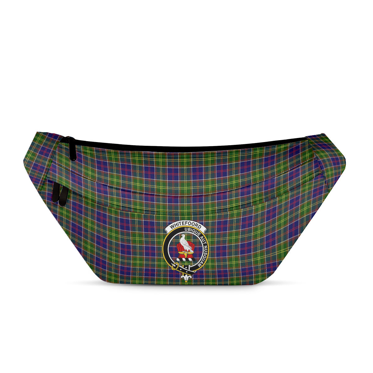 ScotsTee Shop Scottish Whitefoord Clan Crest Tartan Fanny Pack Plaid Waist Bag