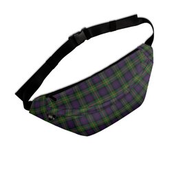 ScotsTee Shop Scottish MacDonell of Glengarry 3 Clan Crest Tartan Fanny Pack Plaid Waist Bag