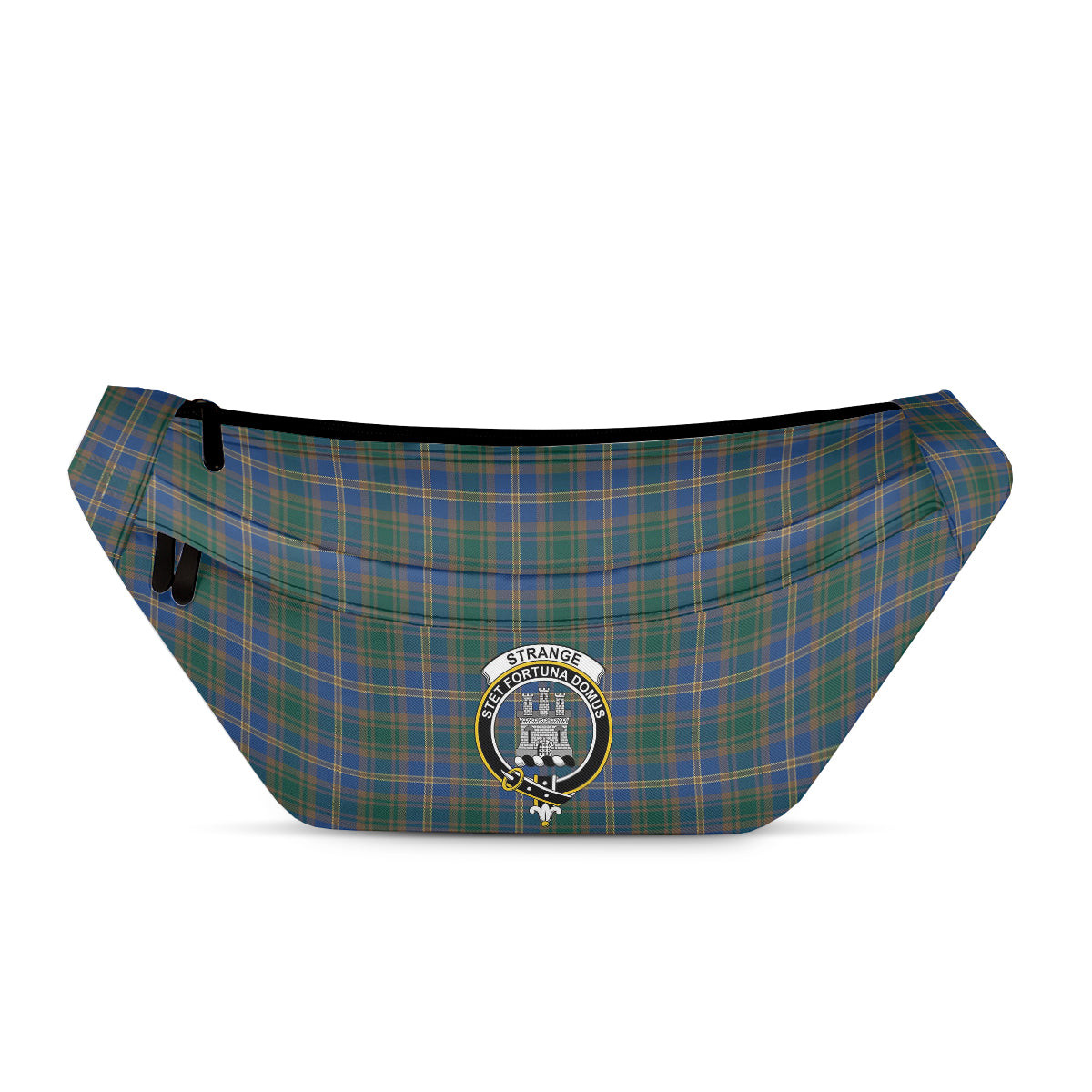 ScotsTee Shop Scottish Strange of Balkaskie Modern Clan Crest Tartan Fanny Pack Plaid Waist Bag