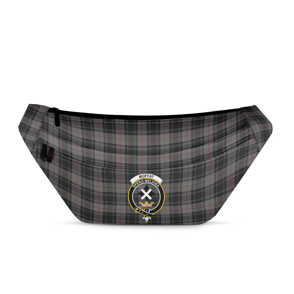 ScotsTee Shop Scottish Moffat Modern Clan Crest Tartan Fanny Pack Plaid Waist Bag