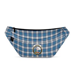 ScotsTee Shop Scottish Hutton SC Clan Crest Tartan Fanny Pack Plaid Waist Bag