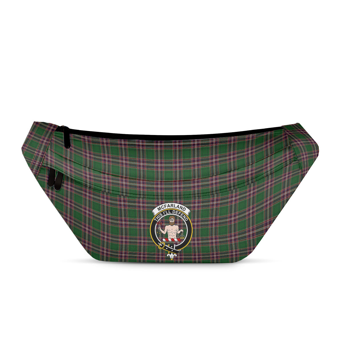 ScotsTee Shop Scottish McFarland Hunting Clan Crest Tartan Fanny Pack Plaid Waist Bag
