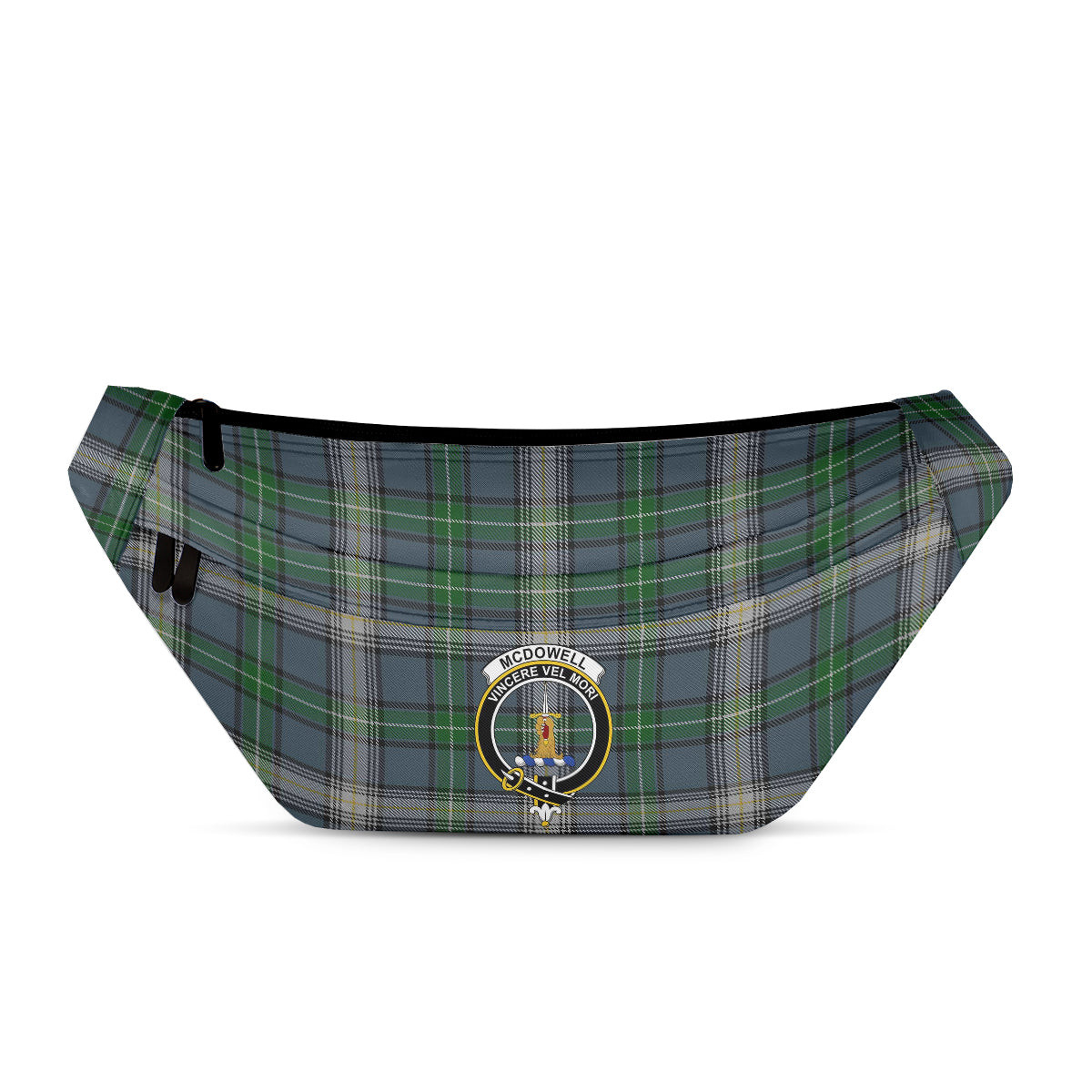 ScotsTee Shop Scottish McDowell Clan Crest Tartan Fanny Pack Plaid Waist Bag