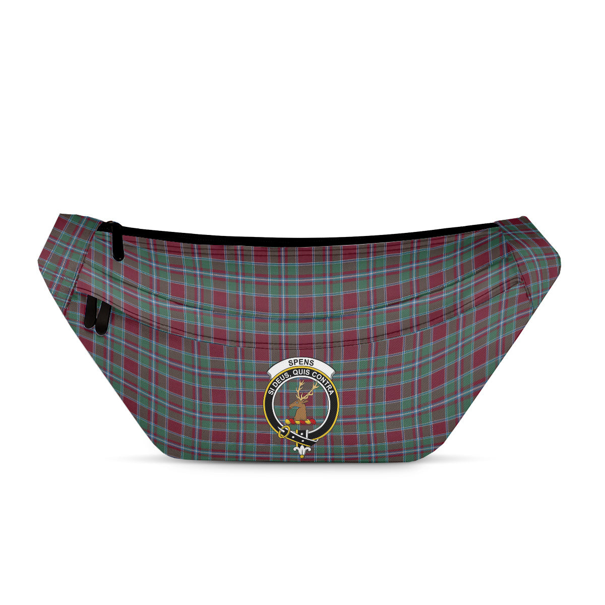 ScotsTee Shop Scottish Spens Clan Crest Tartan Fanny Pack Plaid Waist Bag