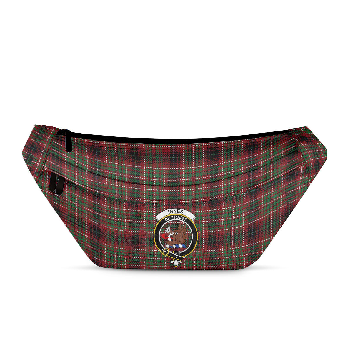 ScotsTee Shop Scottish Innes of Cowie Ancient Clan Crest Tartan Fanny Pack Plaid Waist Bag