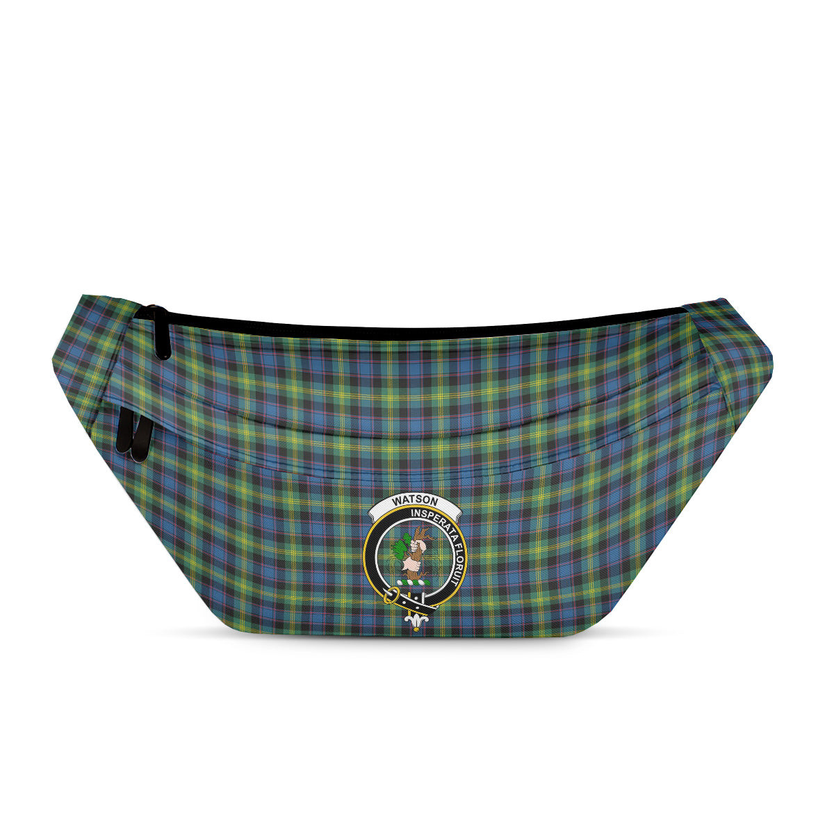 ScotsTee Shop Scottish Watson Ancient Clan Crest Tartan Fanny Pack Plaid Waist Bag