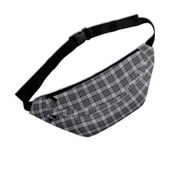 ScotsTee Shop Scottish Stewart Dress Blue Clan Crest Tartan Fanny Pack Plaid Waist Bag