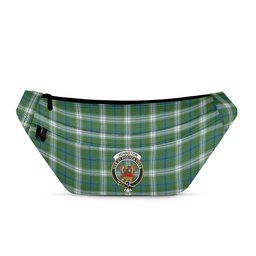 ScotsTee Shop Scottish Johnston Dress Ancient Clan Crest Tartan Fanny Pack Plaid Waist Bag