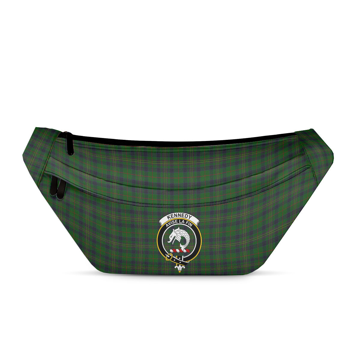 ScotsTee Shop Scottish Kennedy 3 Clan Crest Tartan Fanny Pack Plaid Waist Bag