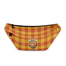 ScotsTee Shop Scottish McMillan Dress Modern Clan Crest Tartan Fanny Pack Plaid Waist Bag