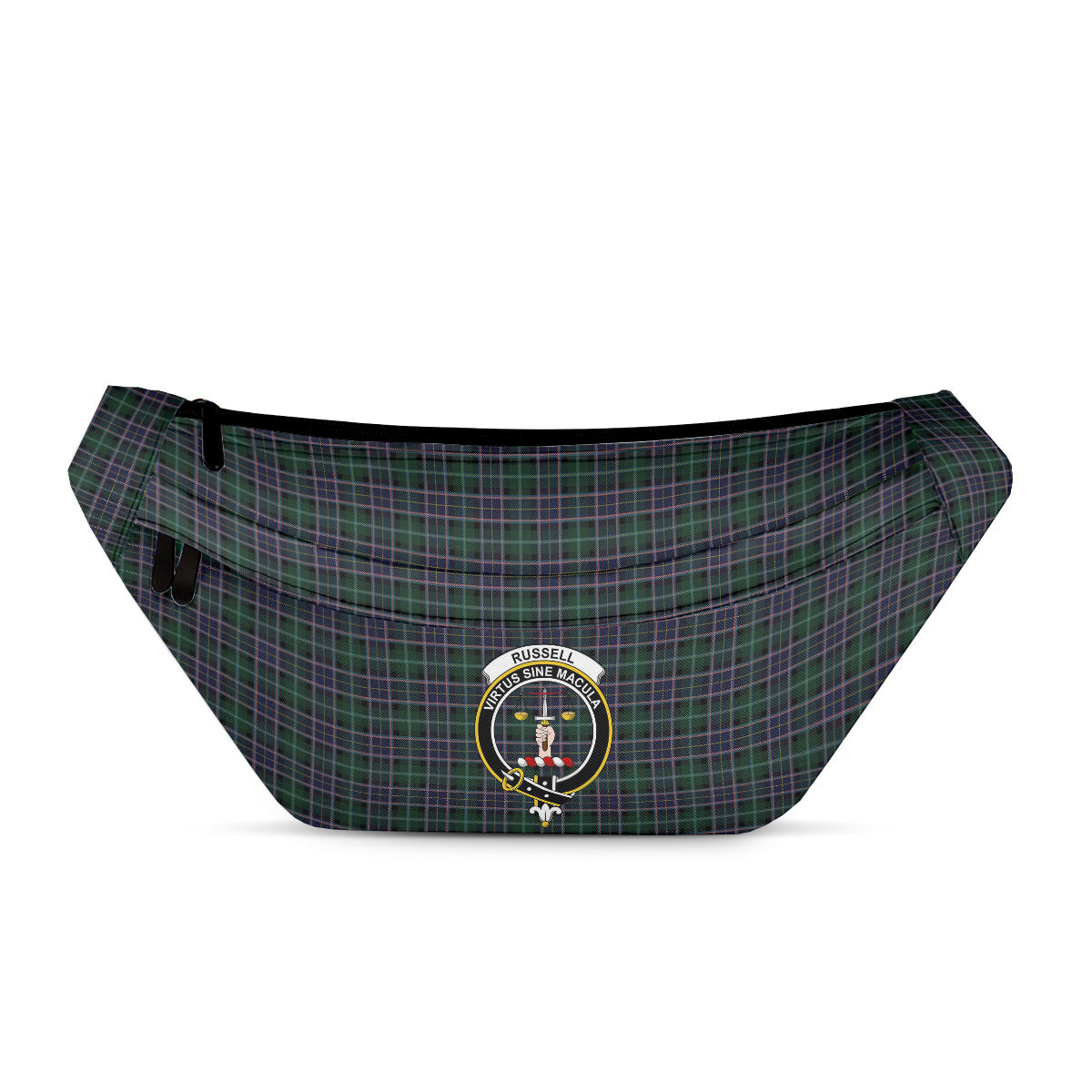 ScotsTee Shop Scottish Russell D Australia Clan Crest Tartan Fanny Pack Plaid Waist Bag
