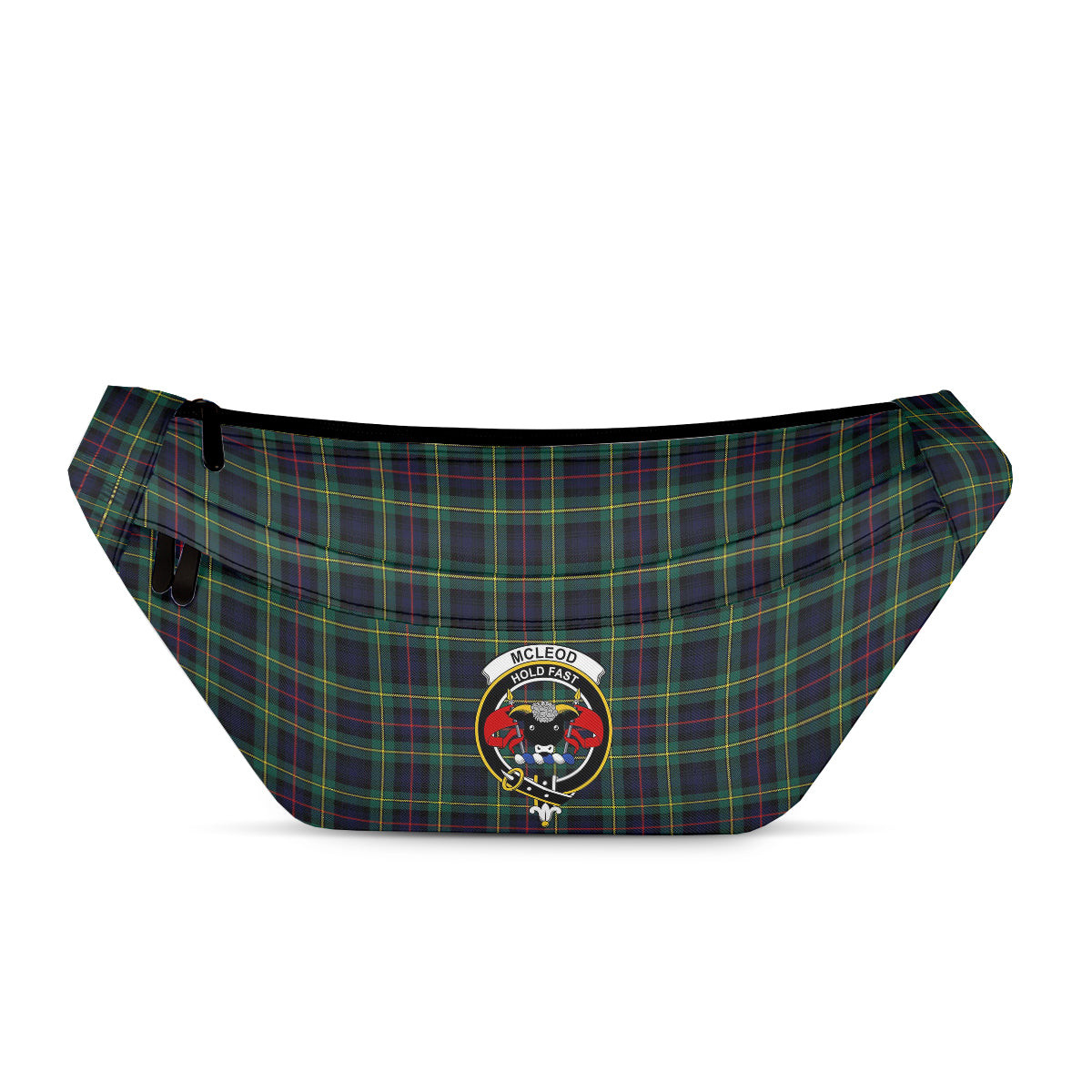 ScotsTee Shop Scottish McLeod of Skye Modern Clan Crest Tartan Fanny Pack Plaid Waist Bag