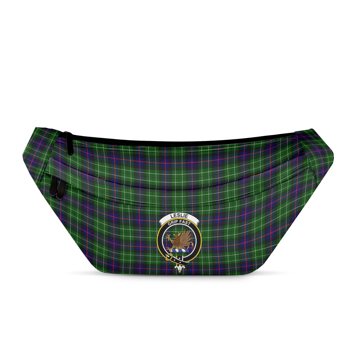 ScotsTee Shop Scottish Leslie Hunting SC Clan Crest Tartan Fanny Pack Plaid Waist Bag