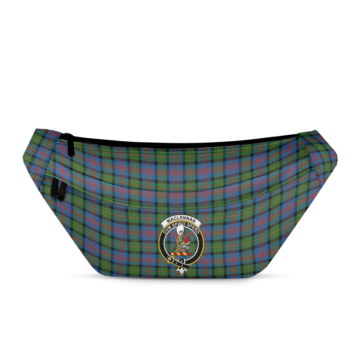 ScotsTee Shop Scottish MacLennan Ancient Clan Crest Tartan Fanny Pack Plaid Waist Bag