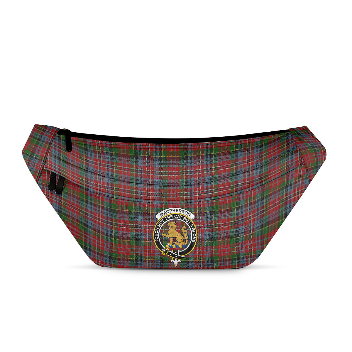 ScotsTee Shop Scottish MacPherson Ancient Clan Crest Tartan Fanny Pack Plaid Waist Bag