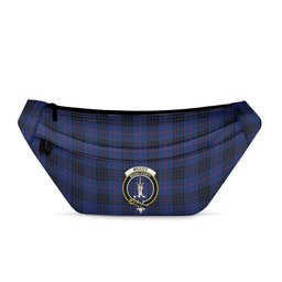 ScotsTee Shop Scottish McCoy Blue Clan Crest Tartan Fanny Pack Plaid Waist Bag