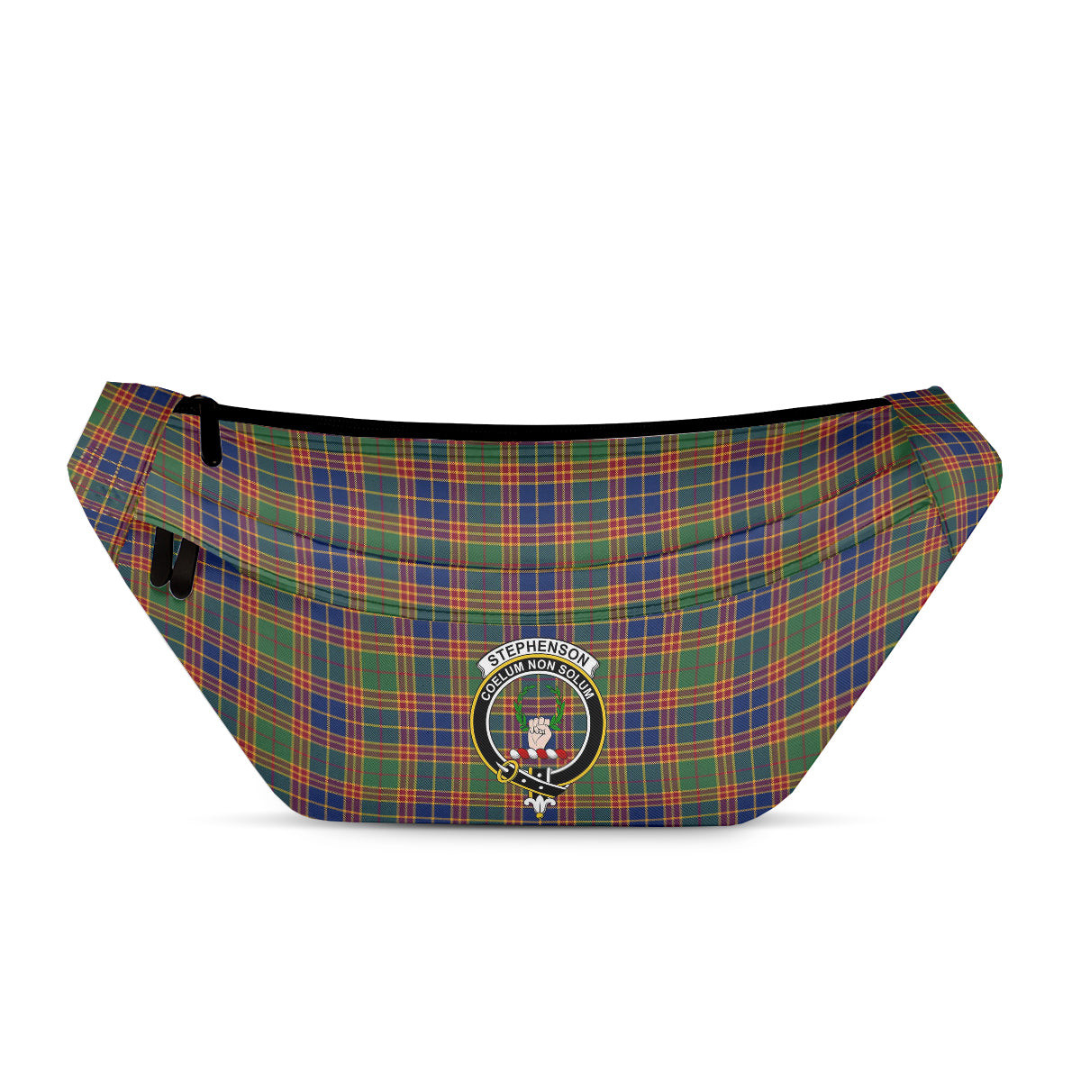 ScotsTee Shop Scottish Stephenson Old Modern Clan Crest Tartan Fanny Pack Plaid Waist Bag
