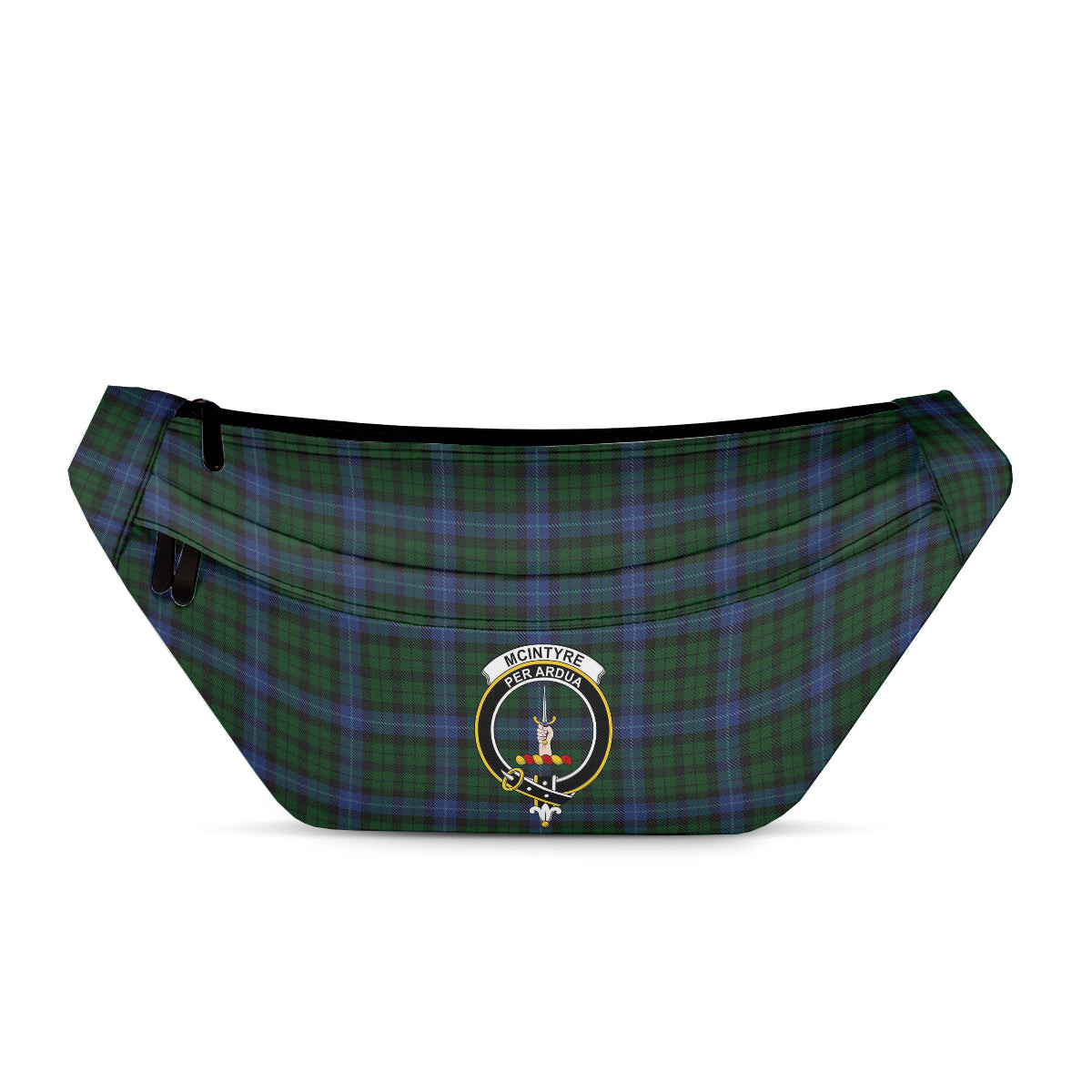 ScotsTee Shop Scottish McIntyre Clan Crest Tartan Fanny Pack Plaid Waist Bag