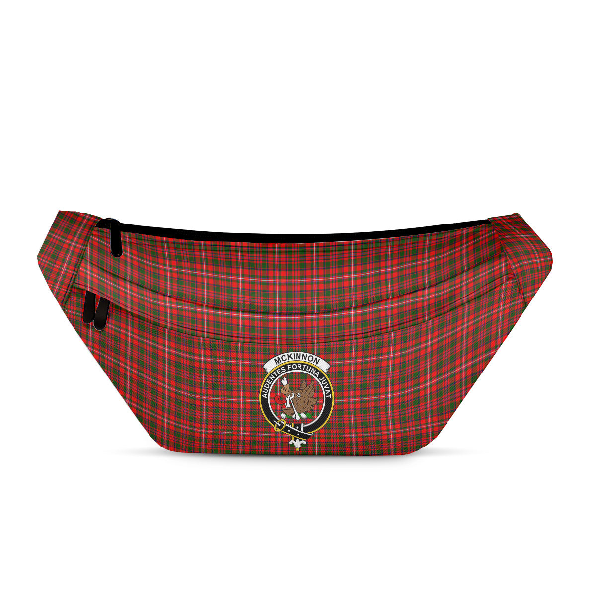 ScotsTee Shop Scottish McKinnon Modern Clan Crest Tartan Fanny Pack Plaid Waist Bag