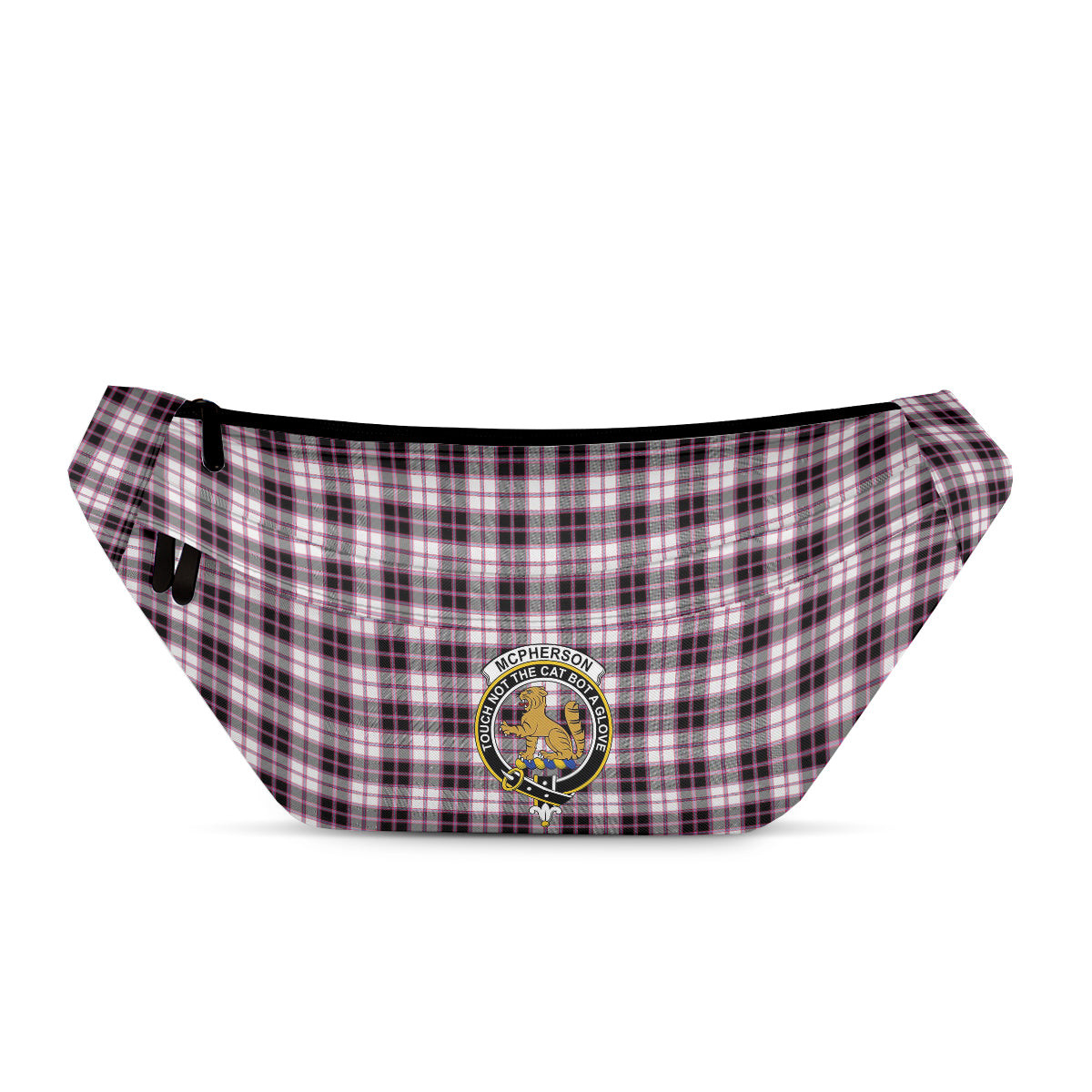 ScotsTee Shop Scottish McPherson Hunting Modern Clan Crest Tartan Fanny Pack Plaid Waist Bag
