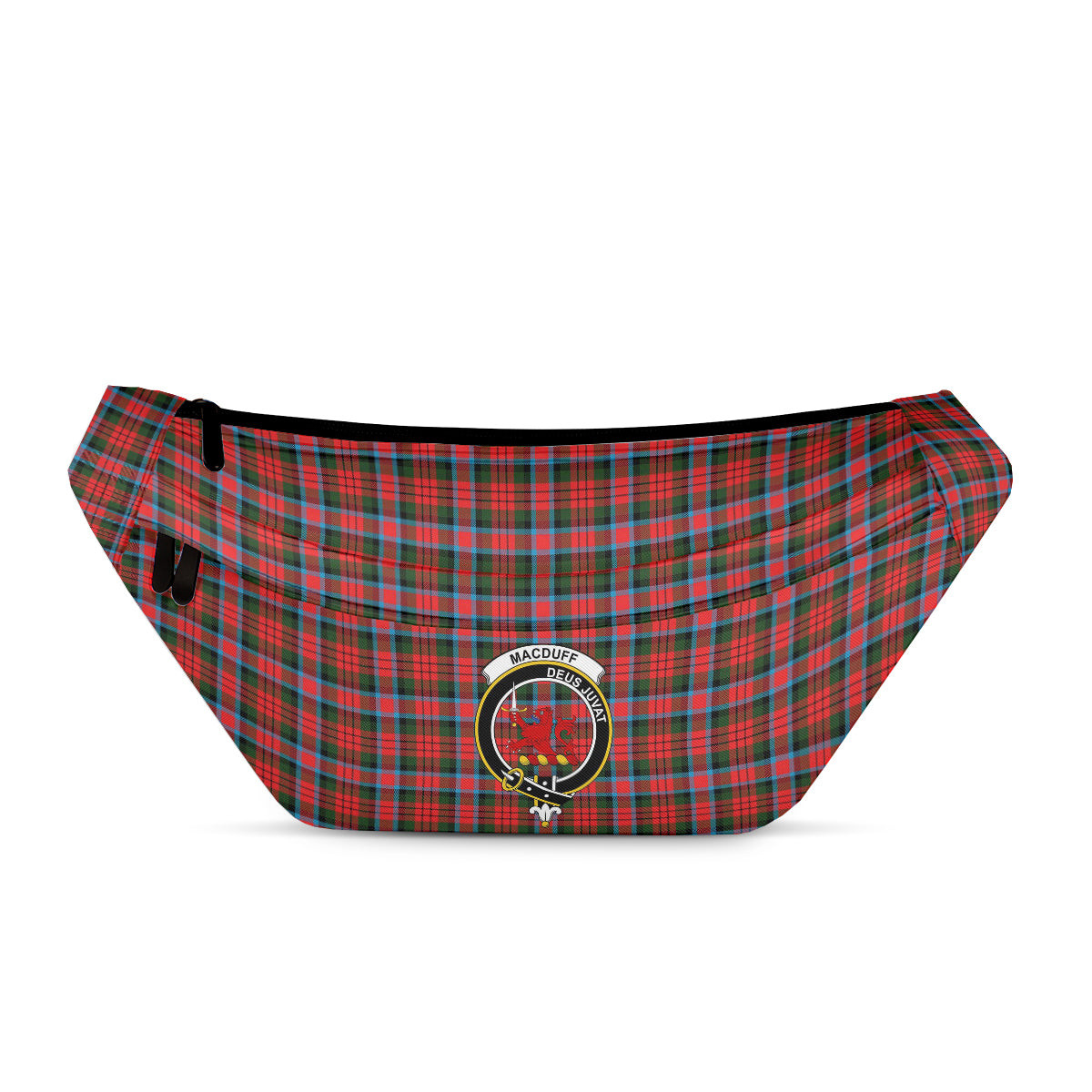 ScotsTee Shop Scottish MacDuff Modern SC Clan Crest Tartan Fanny Pack Plaid Waist Bag