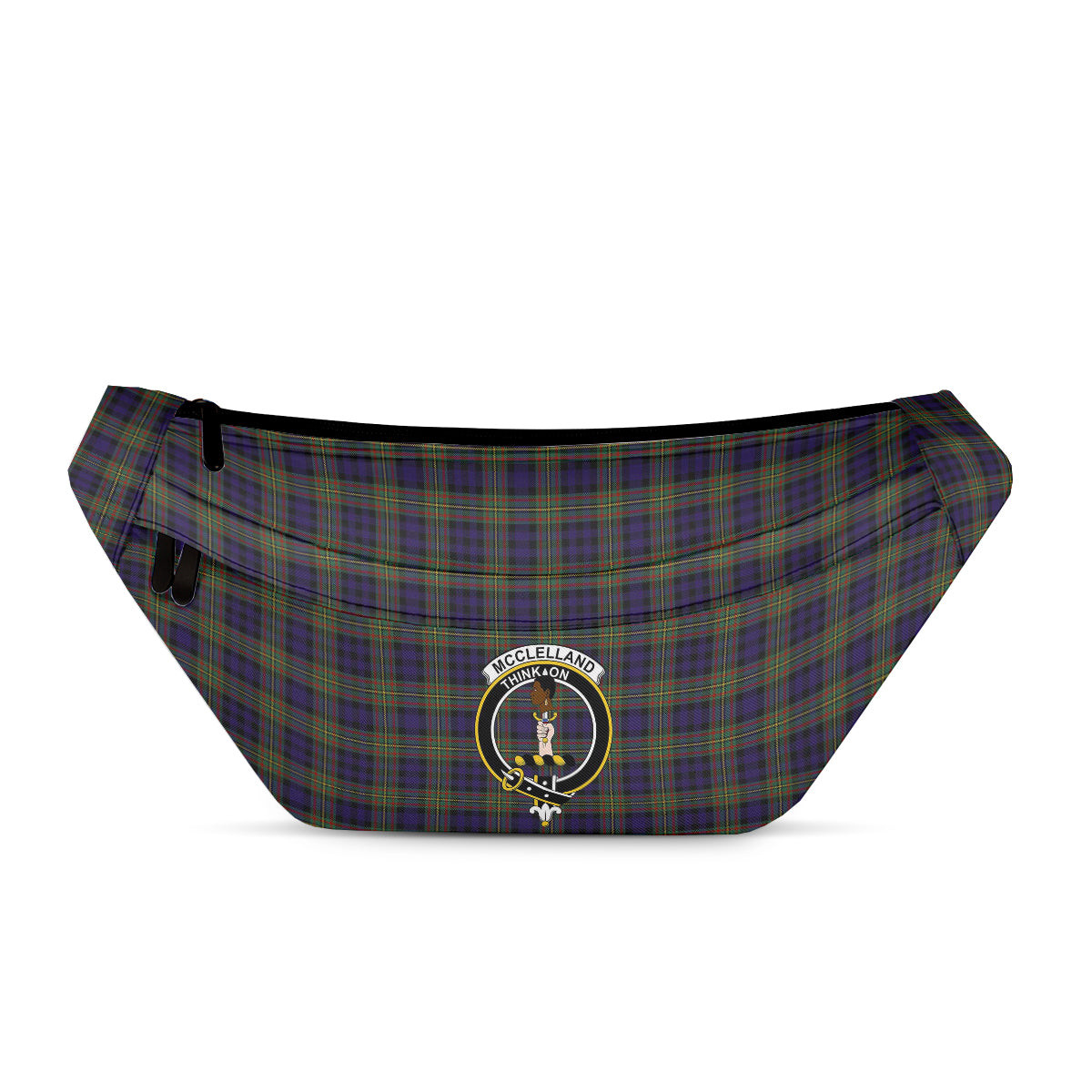 ScotsTee Shop Scottish McClelland Modern Clan Crest Tartan Fanny Pack Plaid Waist Bag
