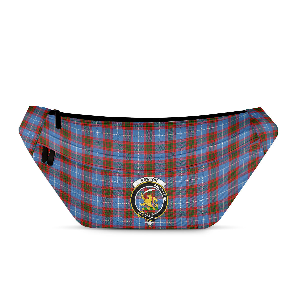 ScotsTee Shop Scottish Newton Clan Crest Tartan Fanny Pack Plaid Waist Bag