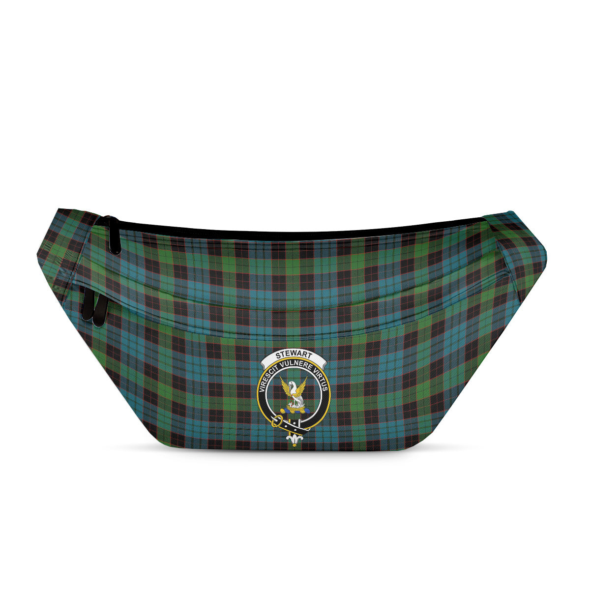 ScotsTee Shop Scottish Stewart Old Ancient Clan Crest Tartan Fanny Pack Plaid Waist Bag