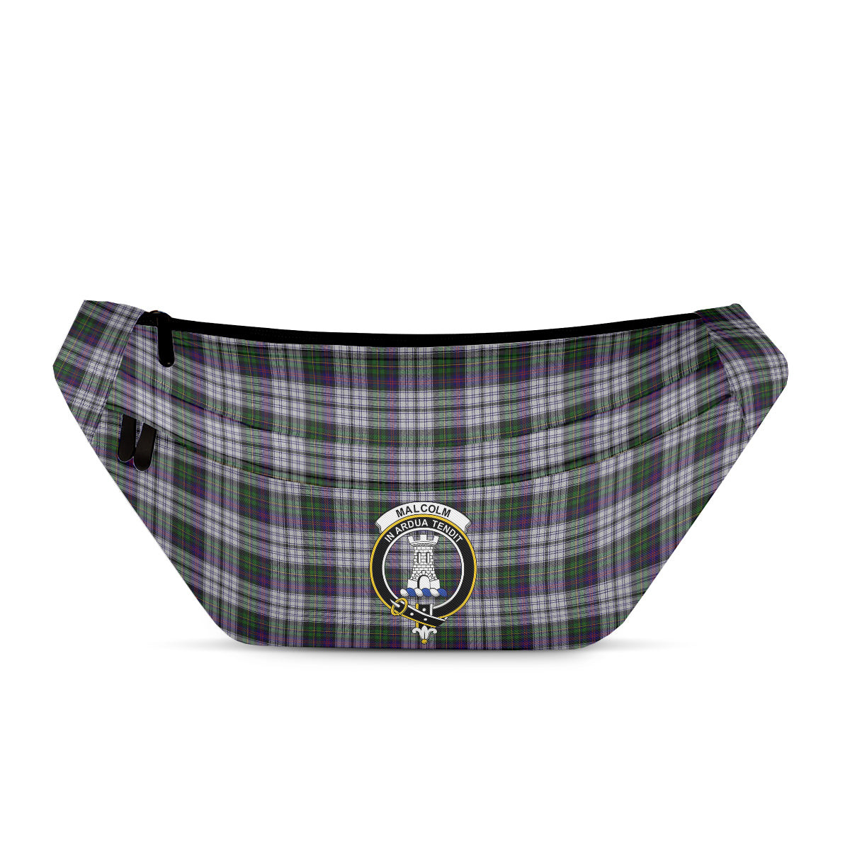 ScotsTee Shop Scottish Malcolm Dress Lochcarron 2005 Clan Crest Tartan Fanny Pack Plaid Waist Bag