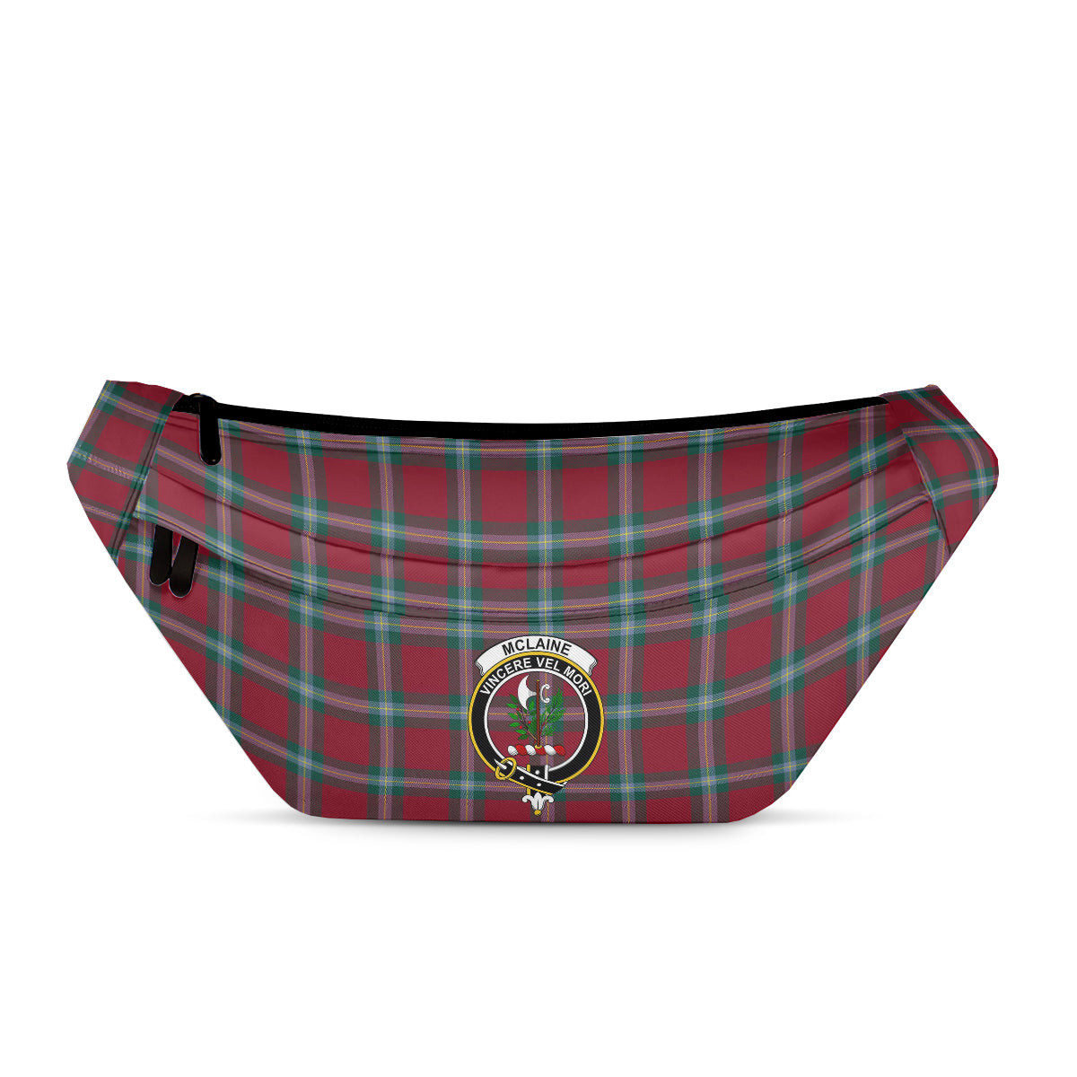 ScotsTee Shop Scottish McLaine of Loch Buie Modern Clan Crest Tartan Fanny Pack Plaid Waist Bag