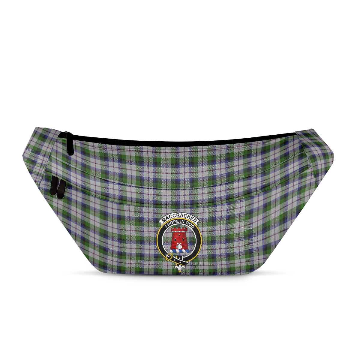 ScotsTee Shop Scottish MacCracken Dress Clan Crest Tartan Fanny Pack Plaid Waist Bag