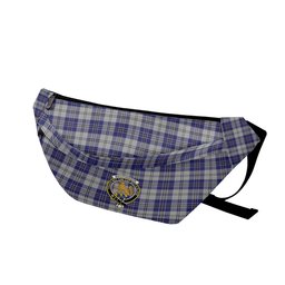ScotsTee Shop Scottish MacPherson Dress Blue Clan Crest Tartan Fanny Pack Plaid Waist Bag