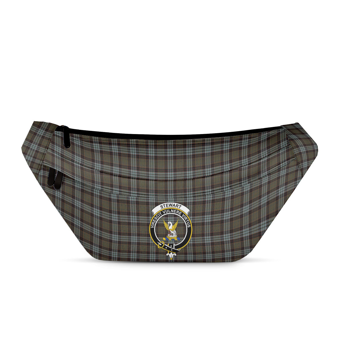 ScotsTee Shop Scottish Stewart Old Weathered Clan Crest Tartan Fanny Pack Plaid Waist Bag
